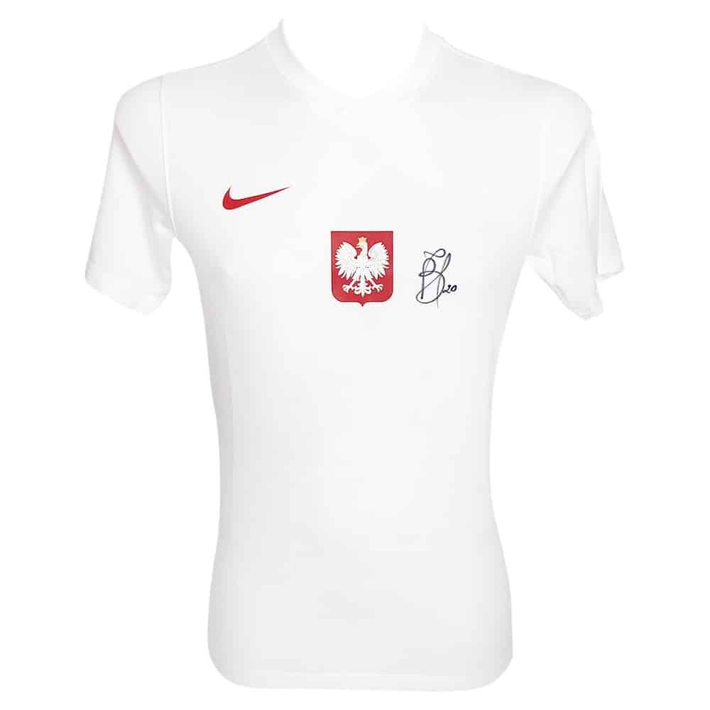 Signed Jan Bednarek Shirt - Poland World Cup 2022