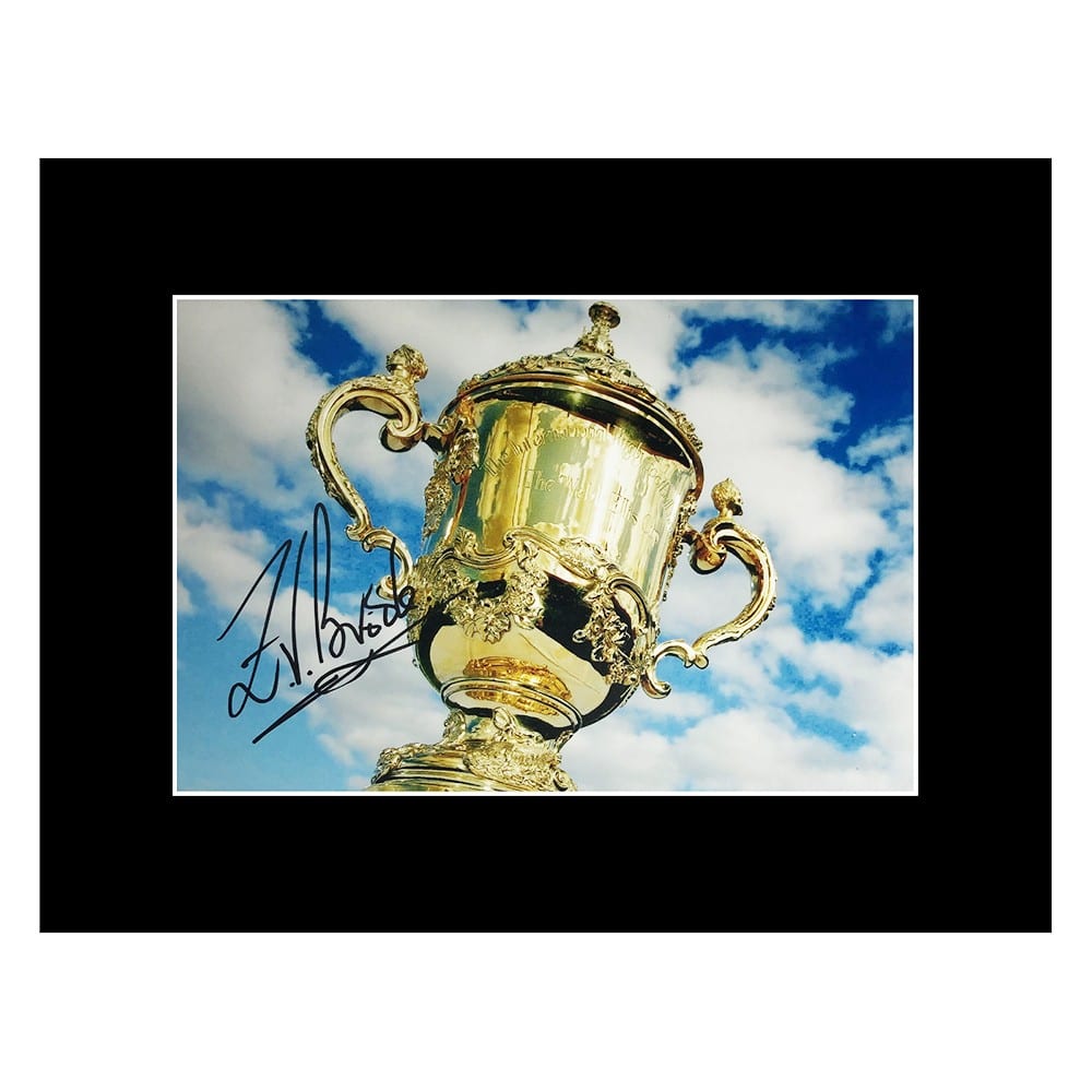 Signed Zinzan Brooke Photo Display - 16x12 New Zealand Rugby Icon