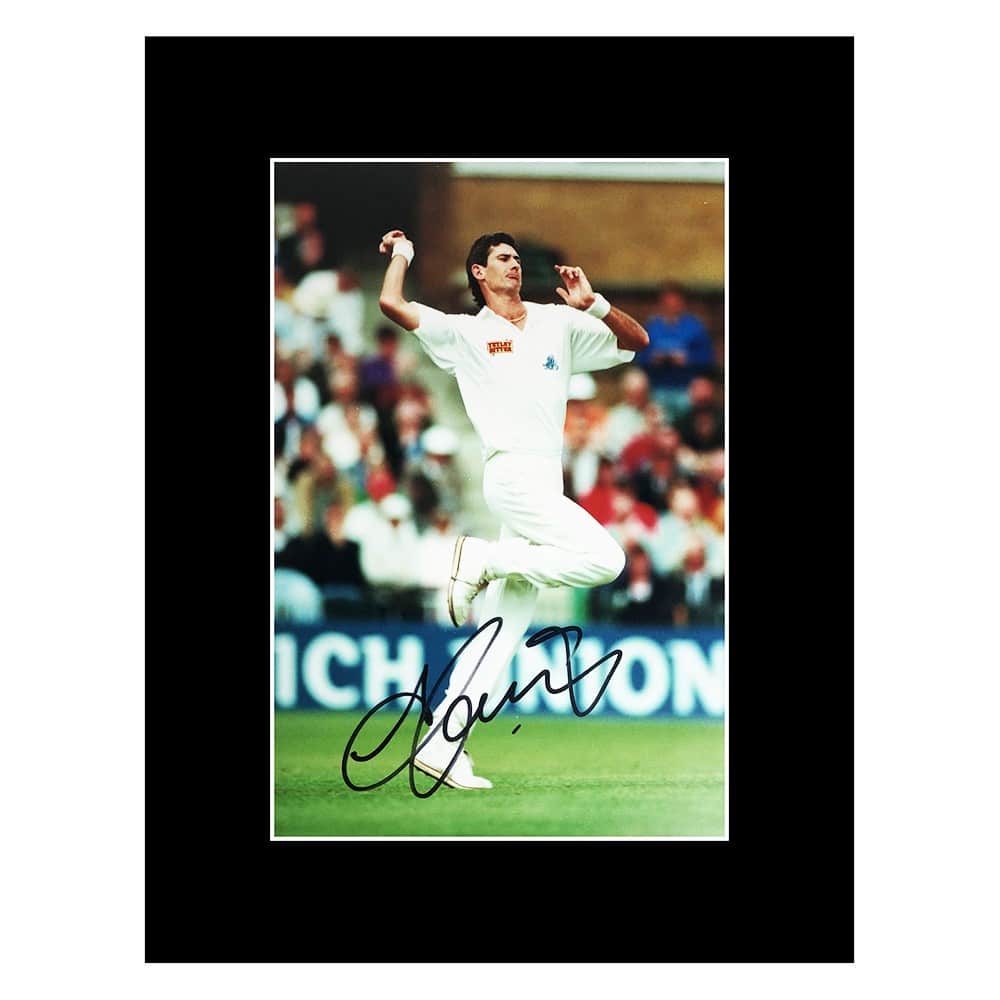 Signed Andrew Caddick Photo Display - 16x12 England Cricket Icon