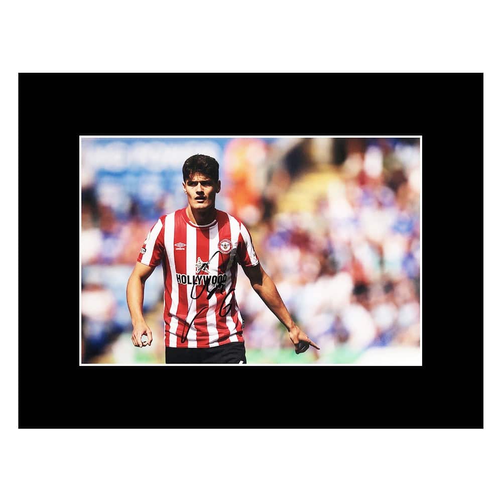 Signed Christian Norgaard Photo Display - 16x12 Brentford Icon