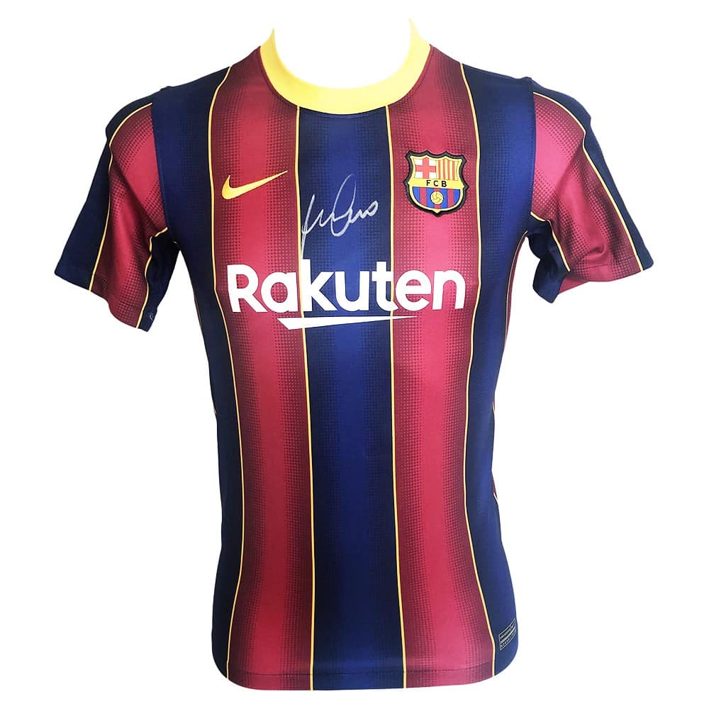 Signed Marcos Alonso Shirt - FC Barcelona Icon Jersey