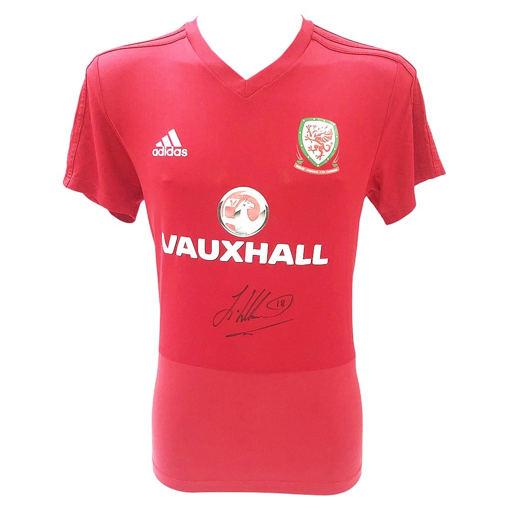 Signed Jonny Williams Jersey - Wales World Cup 2022 Shirt