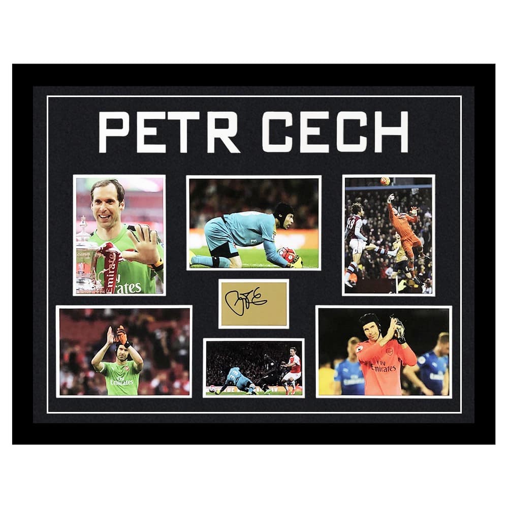 Signed Petr Cech Framed Display Large - FA Cup Winner 2017