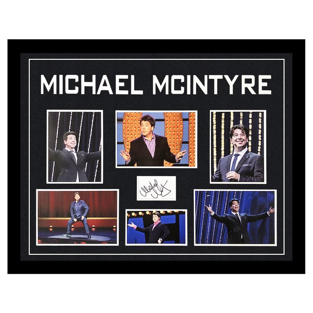 Signed Michael McIntyre Framed Display - TV Icon Autograph