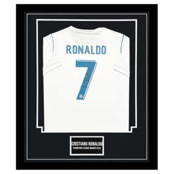 Signed Cristiano Ronaldo Shirt Framed - Champions League Winner 2018 Jersey