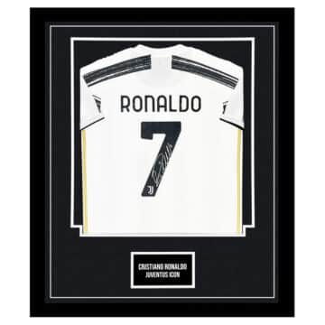 Signed Cristiano Ronaldo Shirt Framed - Juventus Icon Jersey