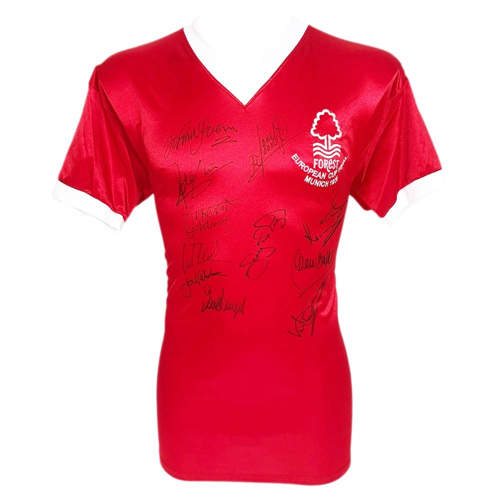 Signed Nottingham Forest Shirt - European Cup Winners 1979