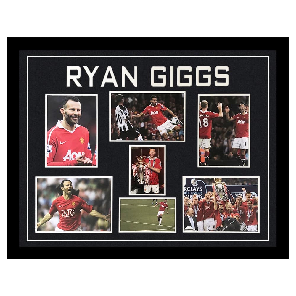 Signed Ryan Giggs Framed Display Large - Premier League Winner 2011 Icon