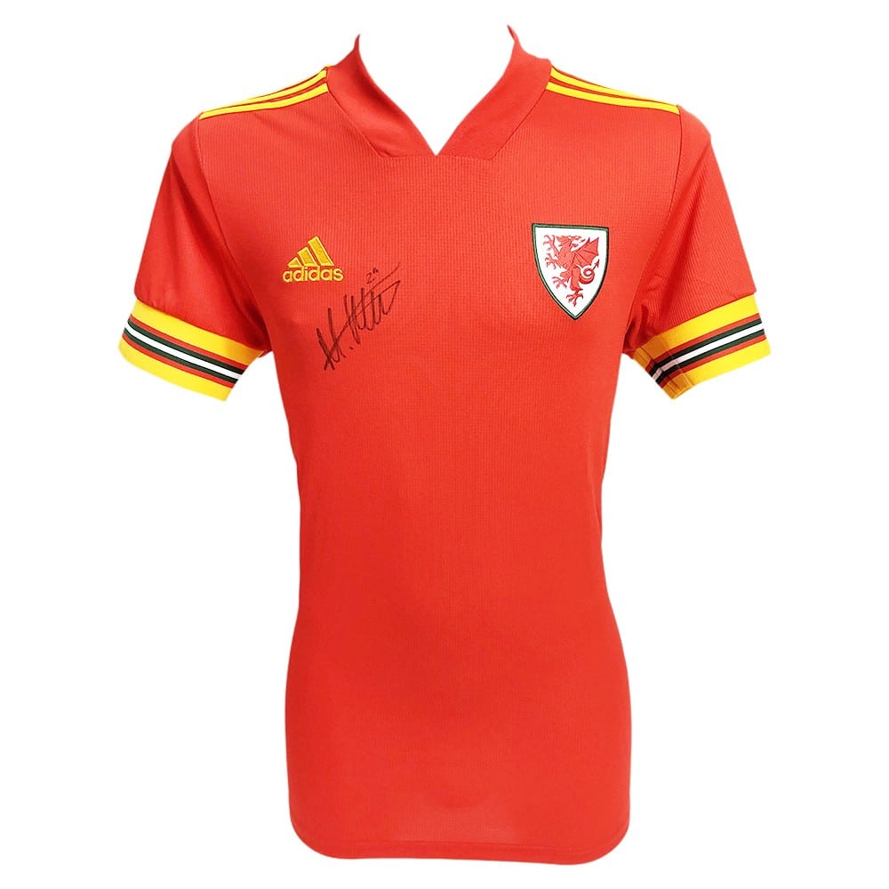 Signed Mark Harris Shirt - Wales World Cup 2022