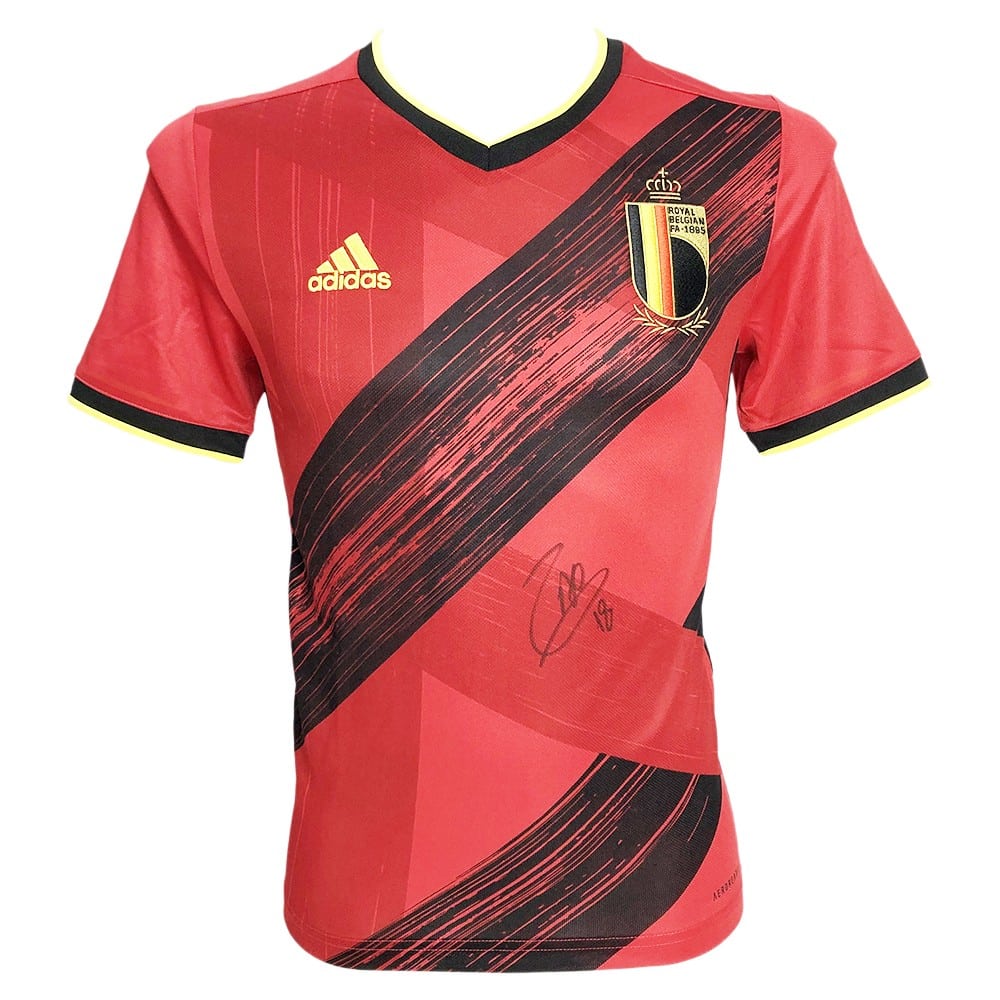 Signed Amadou Onana Shirt - Belgium World Cup 2022