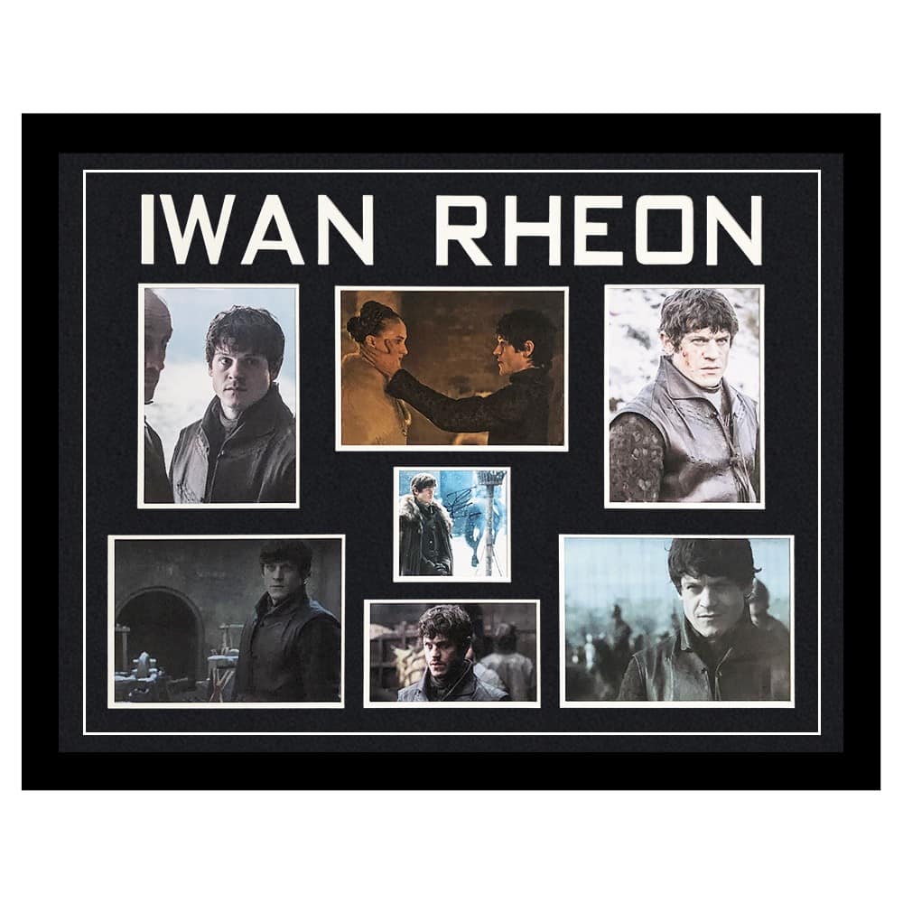 Signed Iwan Rheon Framed Display Large - Game Of Thrones Icon