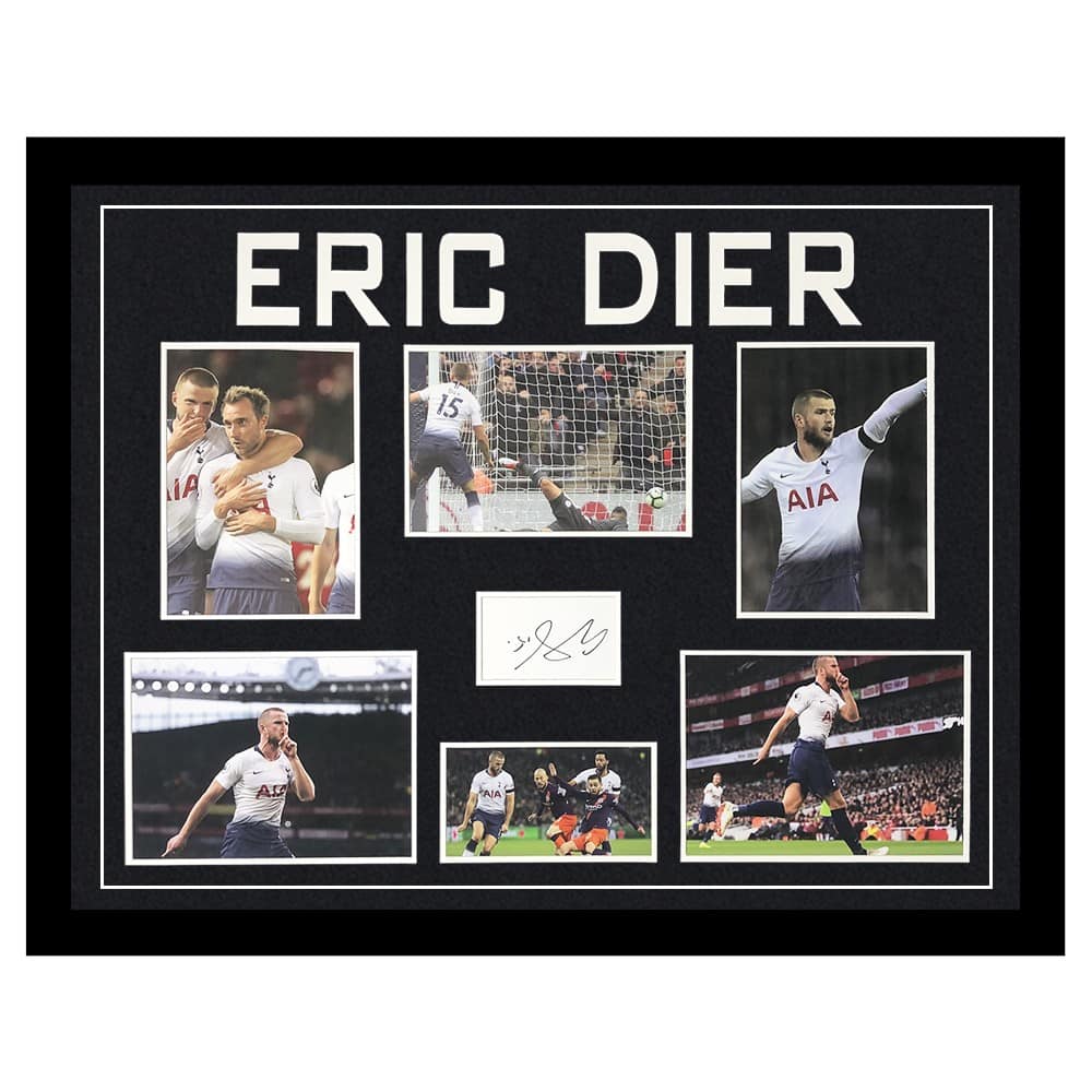 Signed Eric Dier Framed Display Large - Spurs Icon