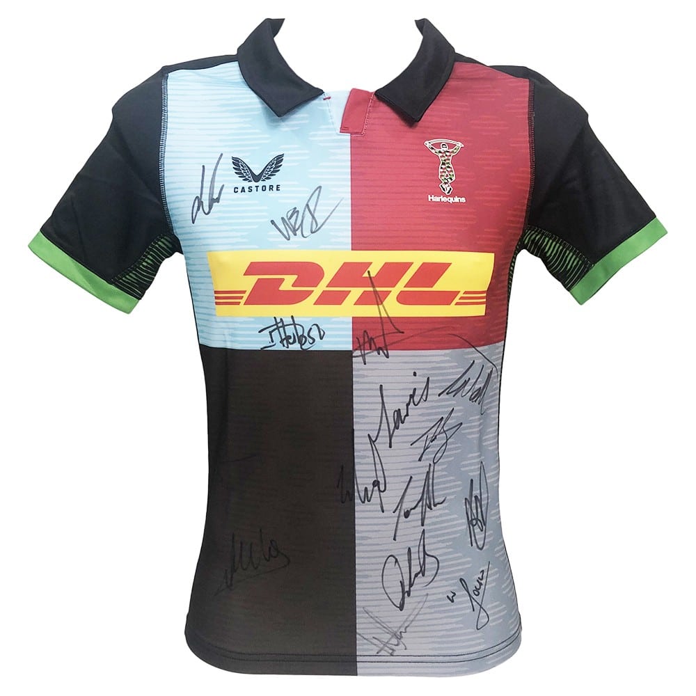 Signed Harlequins Shirt - Premiership Rugby Jersey 2023