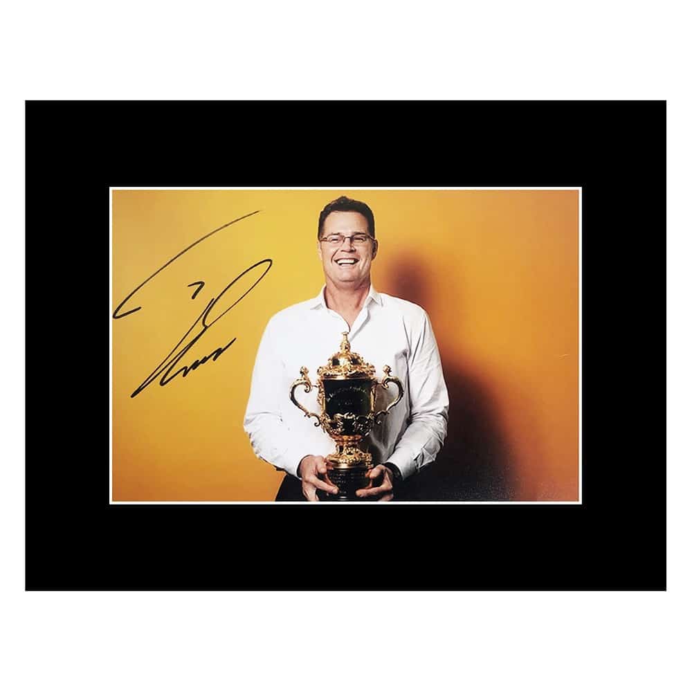 Signed Rassie Erasmus Photo Display - 16x12 RWC 2019