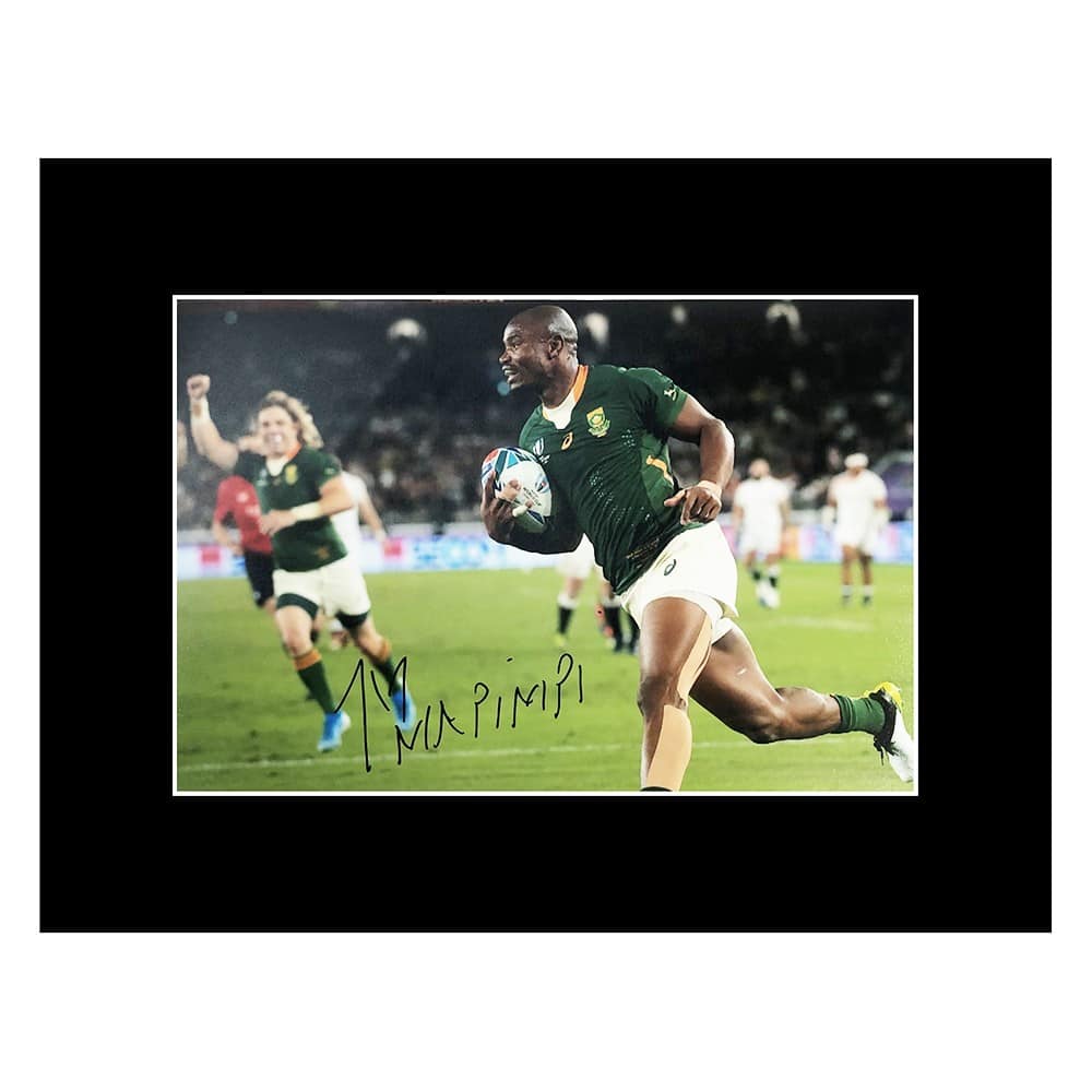 Signed Makazole Mapimpi Photo Display - 16x12 RWC Winner