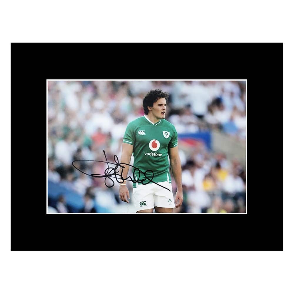 Jacob Stockdale Signed Photo Display - 16x12 Ireland Icon