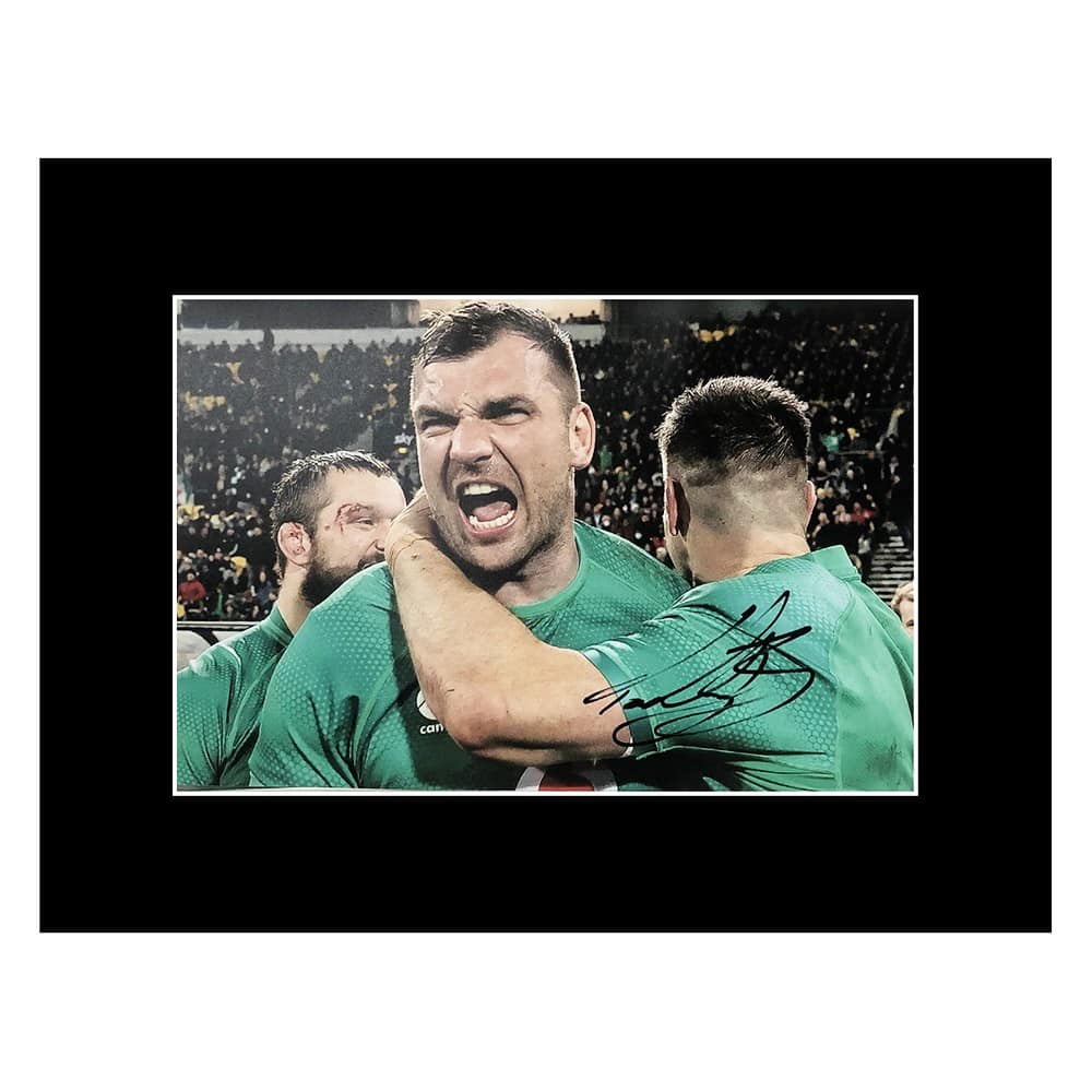 Signed Tadhg Beirne Photo Display - 16x12 Ireland Icon