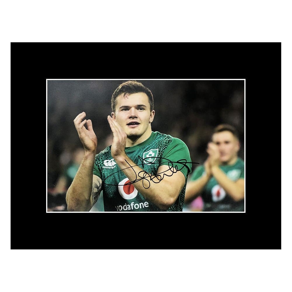 Jacob Stockdale Signed Photo Display - 16x12 Ireland Icon Autographed