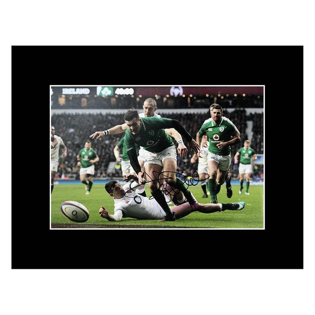 Jacob Stockdale Signed Photo Display - 16x12 Ireland Icon Autograph