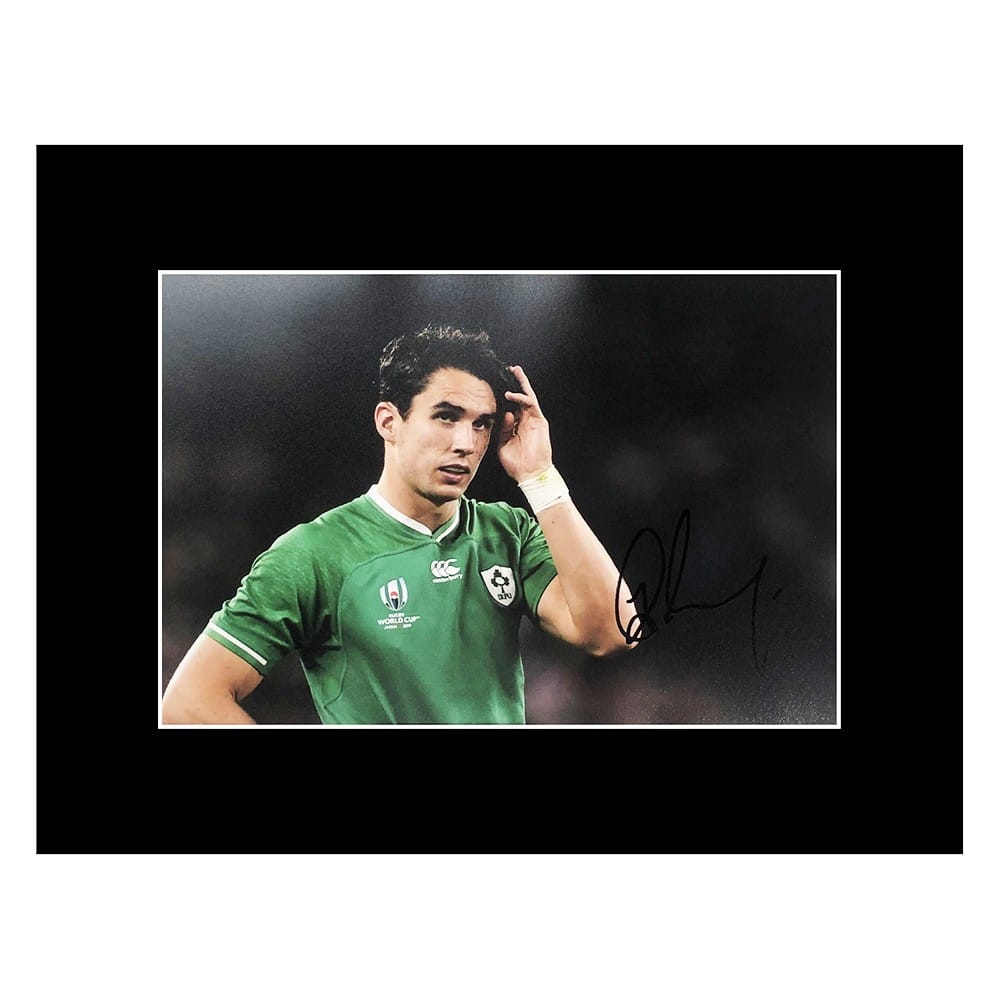 Joey Carbery Signed Photo Display - 16x12 Ireland Icon