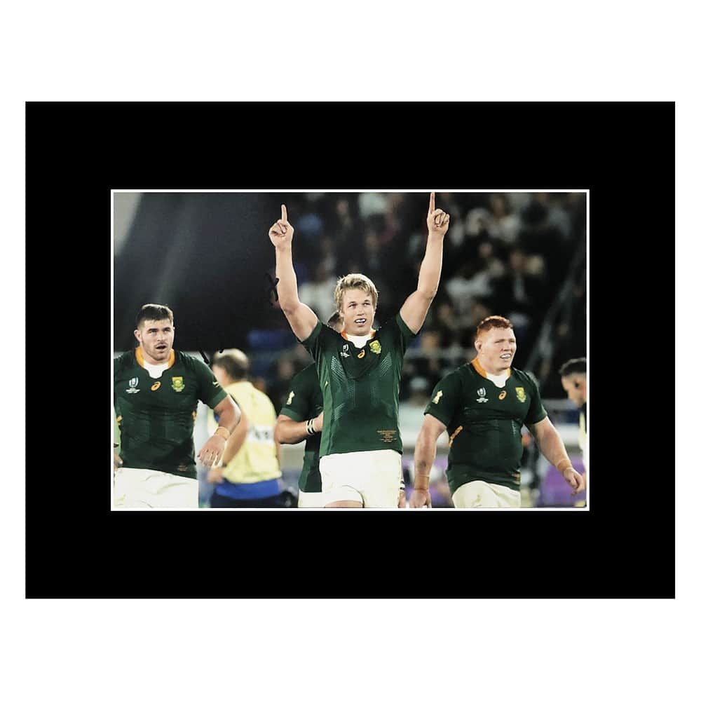 Pieter Steph Du Toit Signed Photo Display - 16x12 Springboks Icon