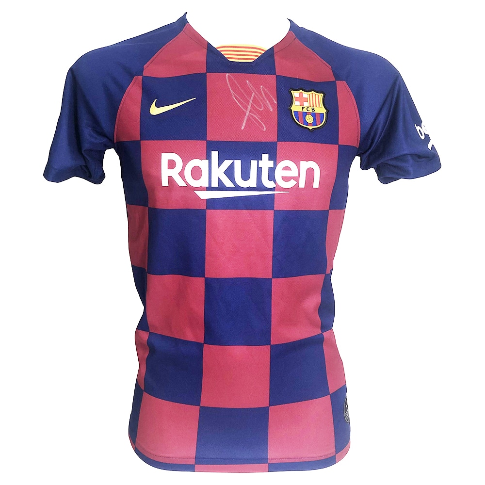 Signed Jordi Alba Shirt - FC Barcelona Autographed Jersey