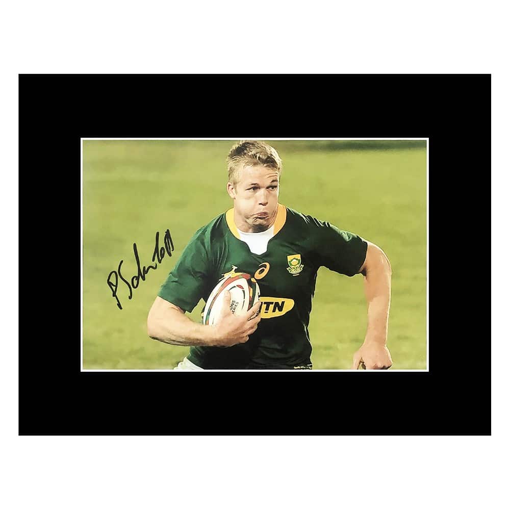 Pieter Steph Du Toit Signed Photo Display - 16x12 Springboks Icon Autographed