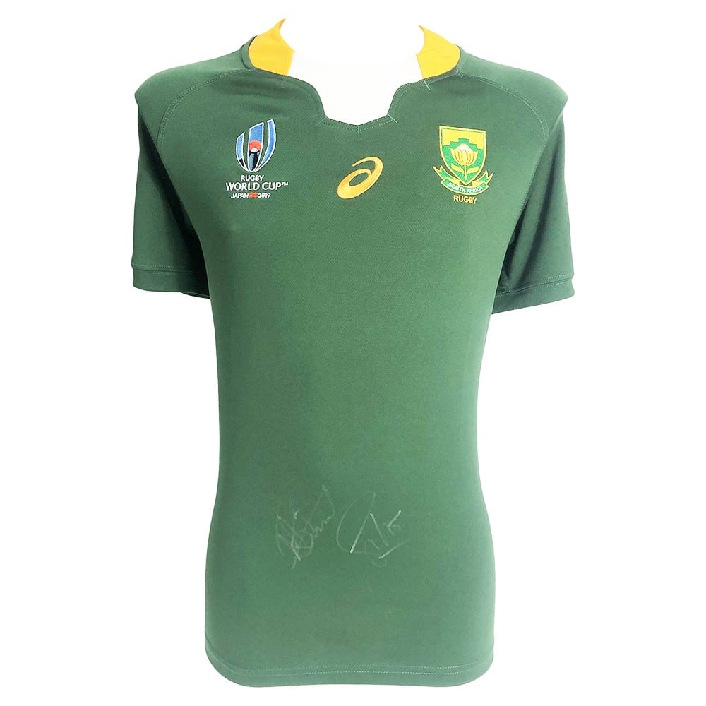 Signed Kolisi & Mbonambi Shirt - RWC 2019 Winners