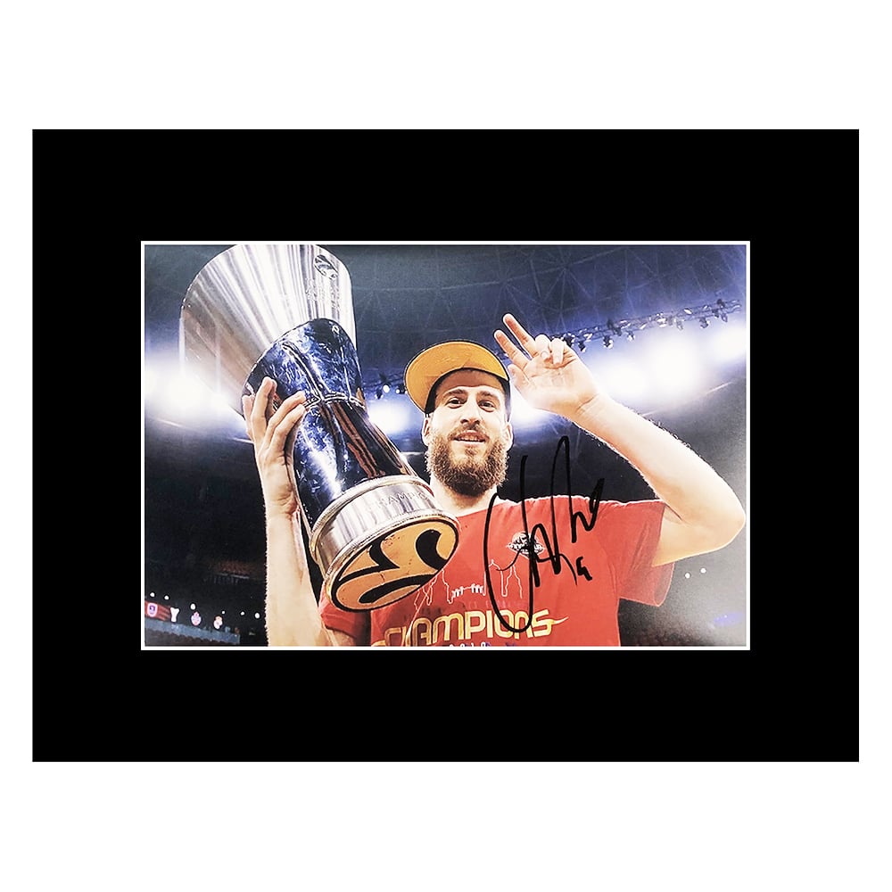 Signed Sergio Rodriguez Photo Display - 16x12 Basketball