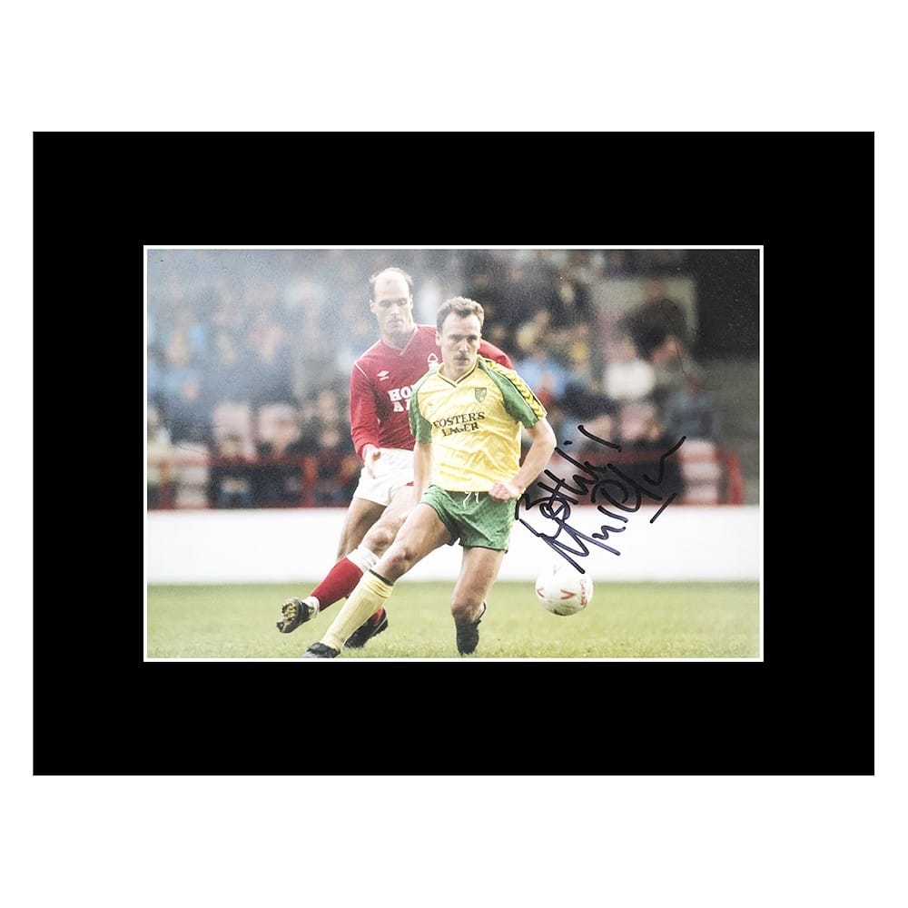 Signed Mike Phelan Photo Display - 16x12 Norwich City Icon Autograph