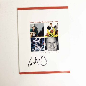 Signed Tom Moody Programme - Testimonial 2004 Cricket Icon