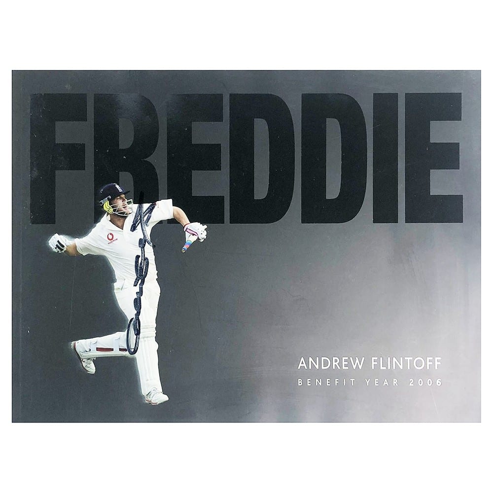 Signed Andrew Flintoff Book - Freddie England Cricket Icon