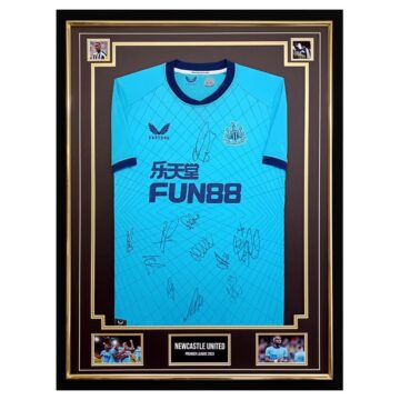 Signed Newcastle United Shirt Framed - Premier League 2022