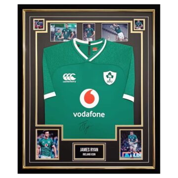 Signed James Ryan Shirt Framed - Ireland Icon Jersey