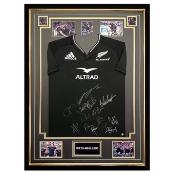 Signed New Zealand All Blacks Shirt Framed - 2023 Squad Jersey