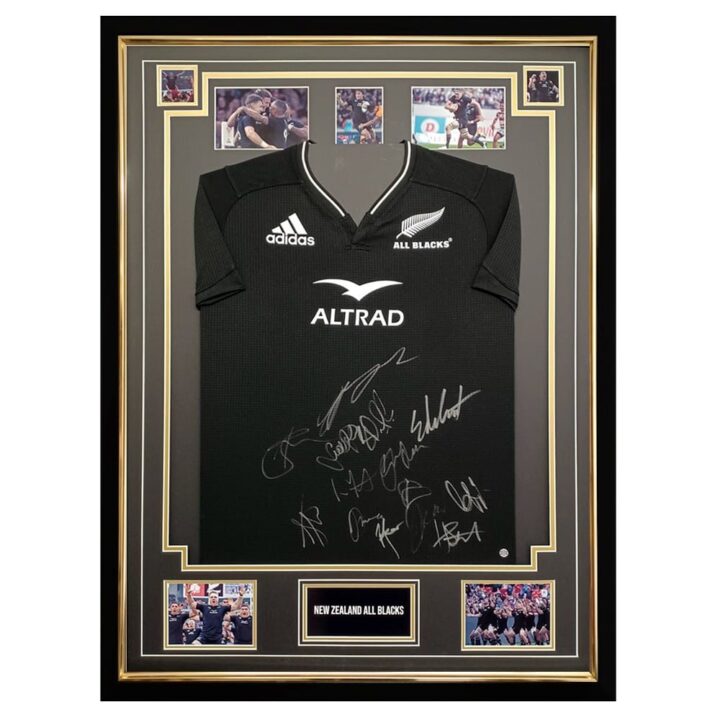 Signed New Zealand All Blacks Shirt Framed - 2023 Squad Jersey