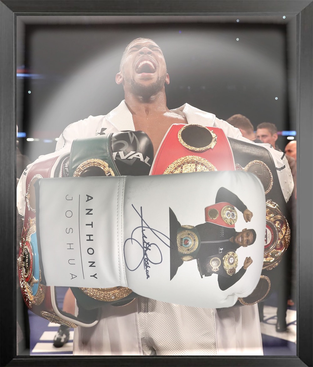 Signed Anthony Joshua Glove Framed - Boxing World Champion