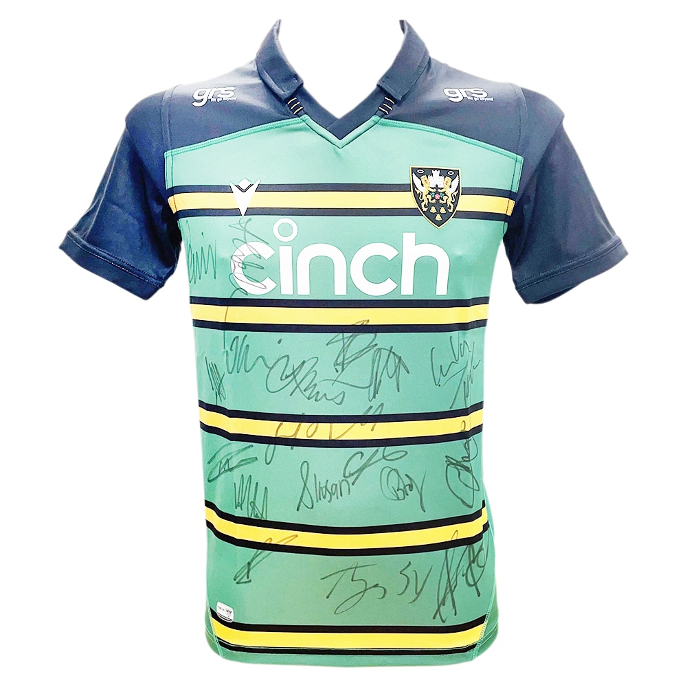 Signed Northampton Saints Shirt - Premiership Jersey 2023