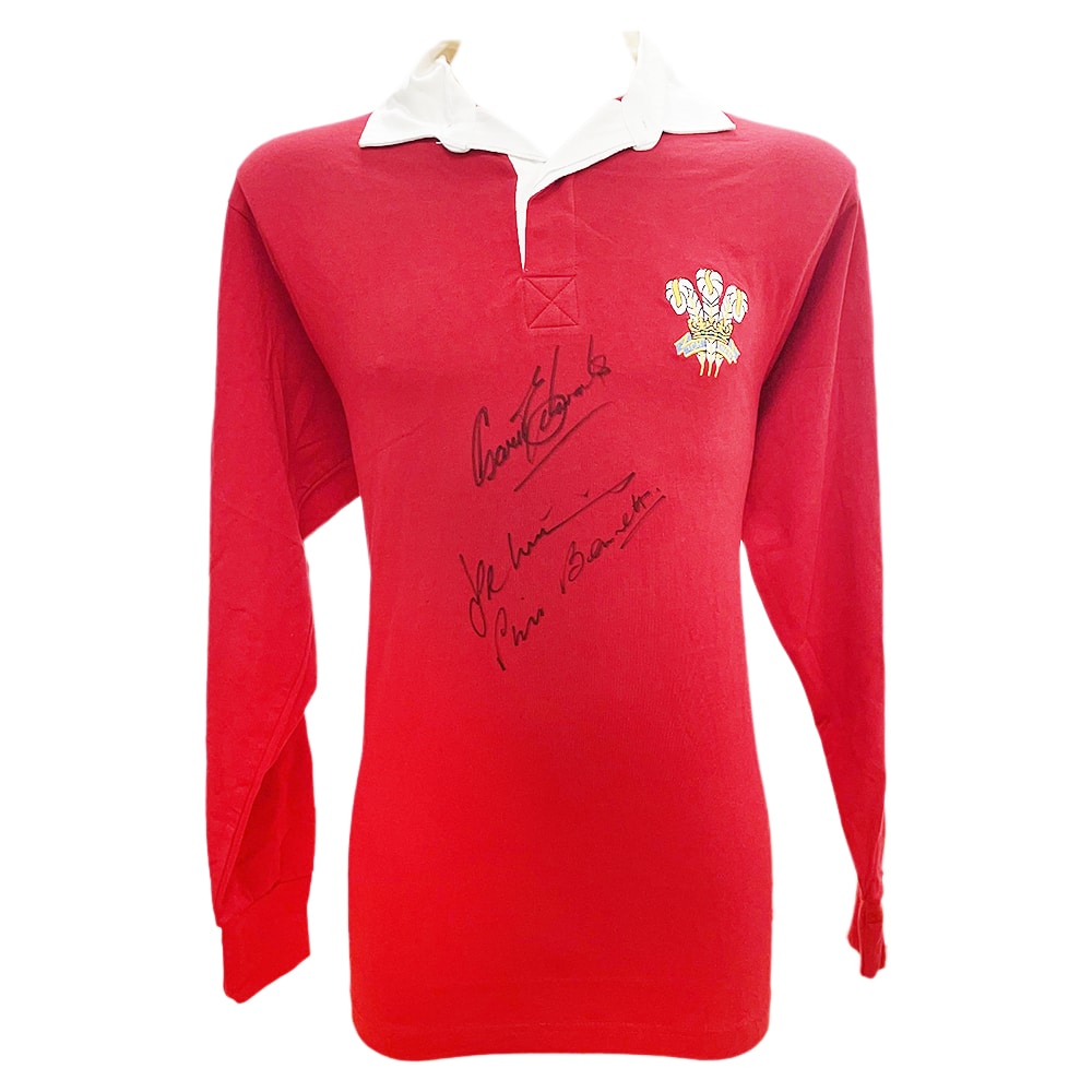 Signed Wales Rugby Jersey - Legends - Edwards, John, Bennett