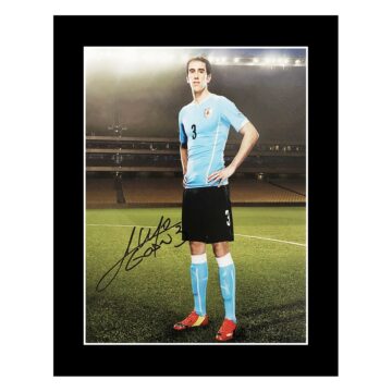 Signed Diego Godin Photo Display - 12x10 Uruguay Icon