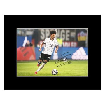 Signed Serge Gnabry Photo Display - 16x12 Germany Icon