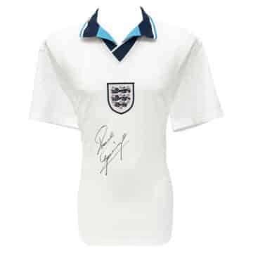 Signed Paul Gascoigne Shirt - England Home Euro 1996 Icon