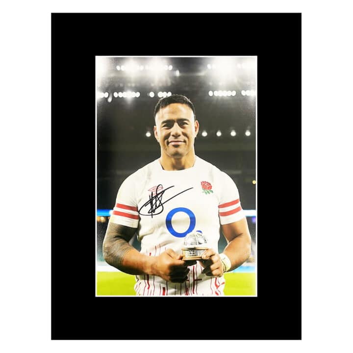 Signed Manu Tuilagi Photo Display - 16x12 England Rugby Icon 2