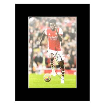 Signed Thomas Partey Photo Display - 16x12 Arsenal Icon 2