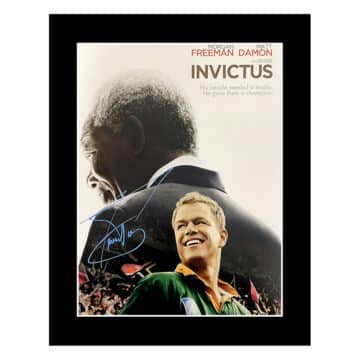 Signed Francois Pienaar Photo Display - 12x10 Invictus Poster Autograph