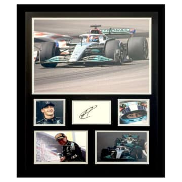 Signed George Russell Photo Display Framed - Formula 1 Icon