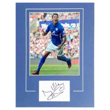 Signed Leonardo Ulloa Photo Display - 16x12 Leicester City Icon