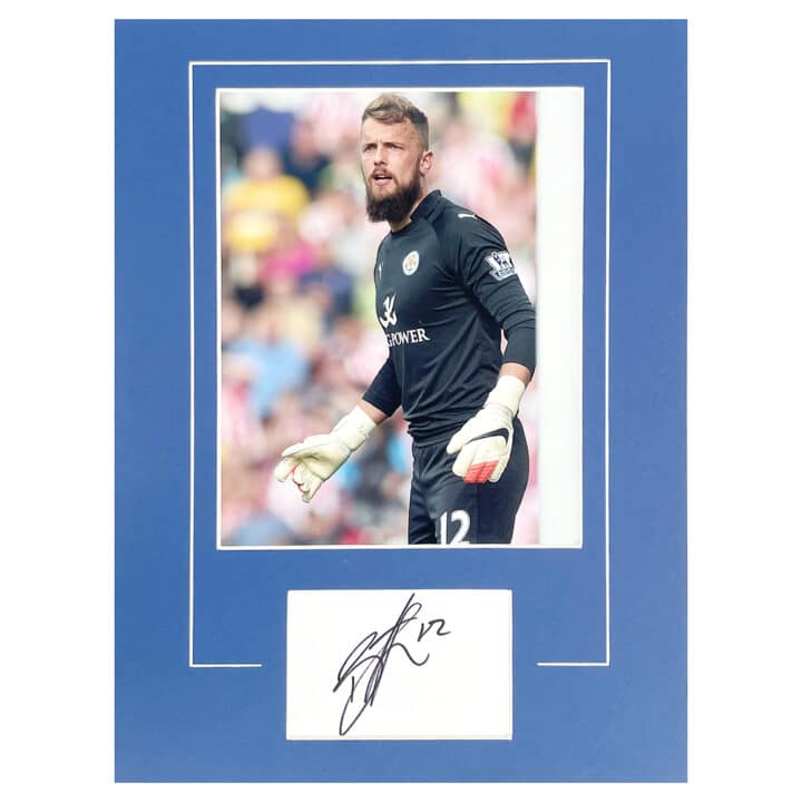 Signed Ben Hamer Photo Display - 16x12 Leicester City Icon