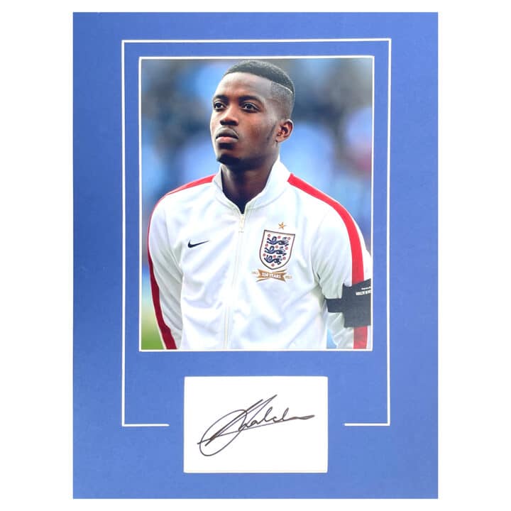 Signed Nathaniel Chalobah Photo Display - 16x12 England Icon