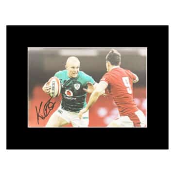 Signed Keith Earls Photo Display - 16x12 Ireland Rugby Icon